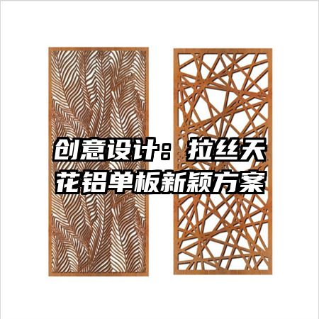 创意设计：拉丝天花铝单板新颖方案