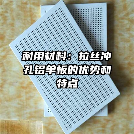 耐用材料：拉丝冲孔铝单板的优势和特点