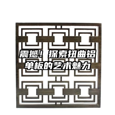 震撼！探索扭曲铝单板的艺术魅力
