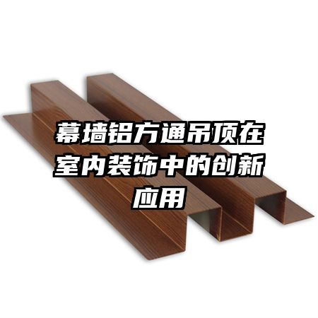 幕墙铝方通吊顶在室内装饰中的创新应用